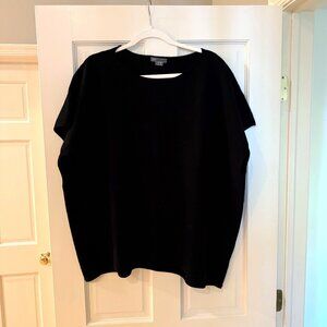 Vince Wool/Cashmere Black Sleeveless Oversized Sweater
